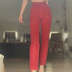 vintage red levi’s